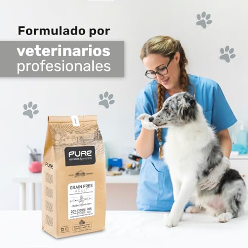 Avantis Pet Pure Grain Free Adult - Pienso para Perros Adultos de Todas Las Razas - 2 kg - Comida 100% Completa y Equilibrada - con Pollo y sin Cereales para Perros con Intolerancia y Alergia