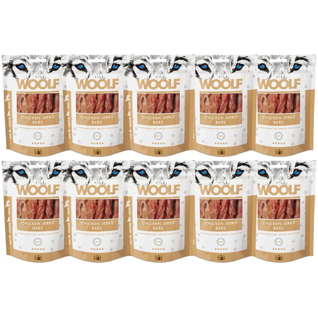 Pack De 10 Snacks Naturales para Perros | Barritas De Pollo Sin Conservantes | Chuches Perros Naturales - Dog Treats Saludables con Proteínas Y Vitaminas Esenciales | 10x100g