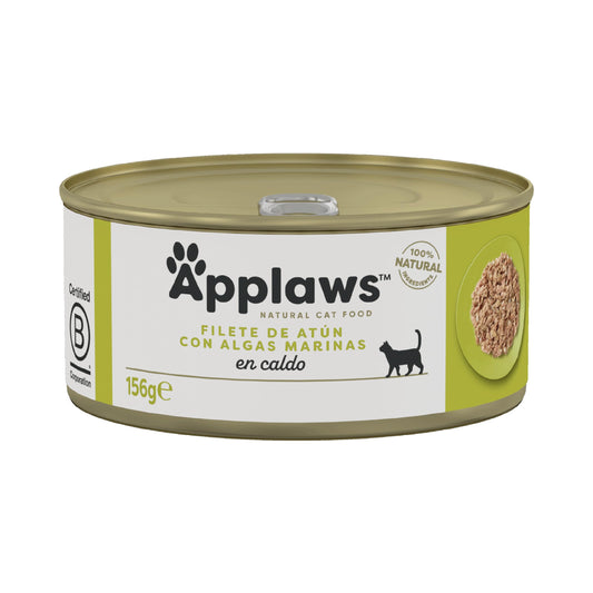 Applaws 100% Natural Wet Cat Food with Sardine in Broth (24 cans of 156 g)