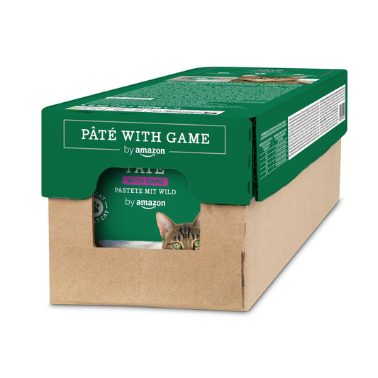 by Amazon Alimento para gatos, paté con ternera, 100 g, paquete de 16 unidades (anteriormente Lifelong !)