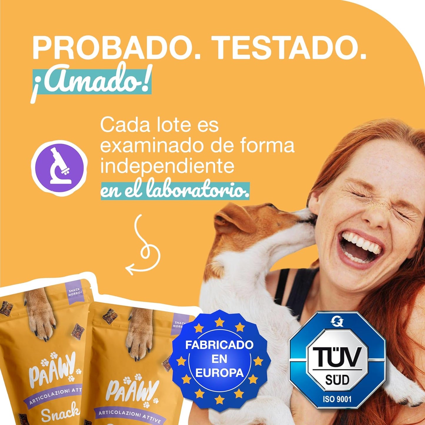 Paawy Condroprotector Perros con Glucosamina, Condroitina, MSM I para Las Articulaciones de Perros I Antiinflamatorio para Perros Artrosis I Joint Care for Dogs I 250g Salmón