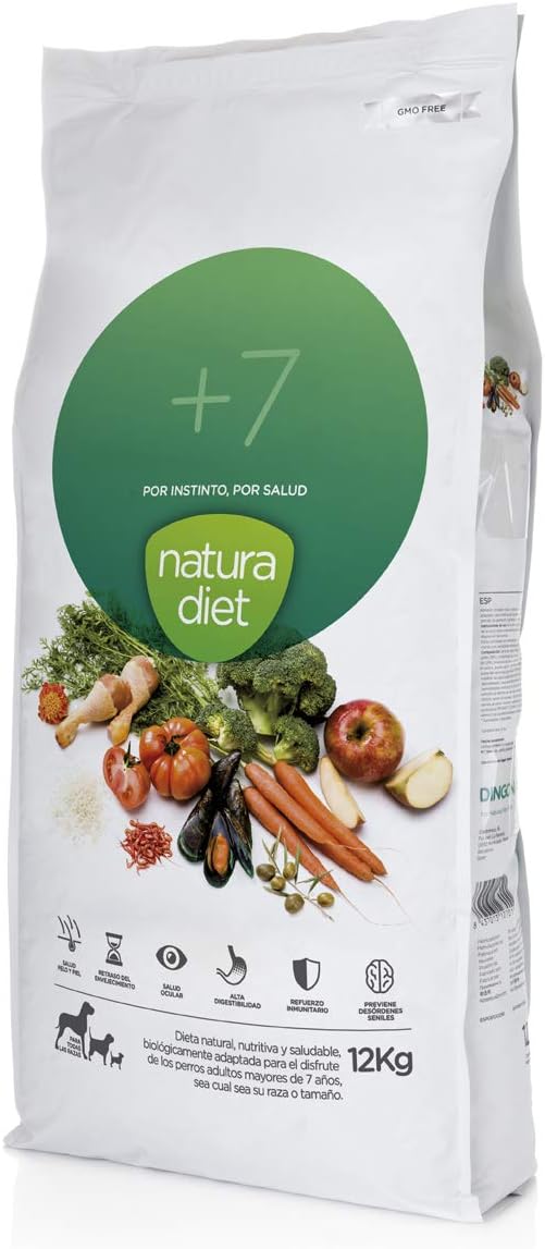 Natura diet +7 años 12 kg Alimento Natural seco.