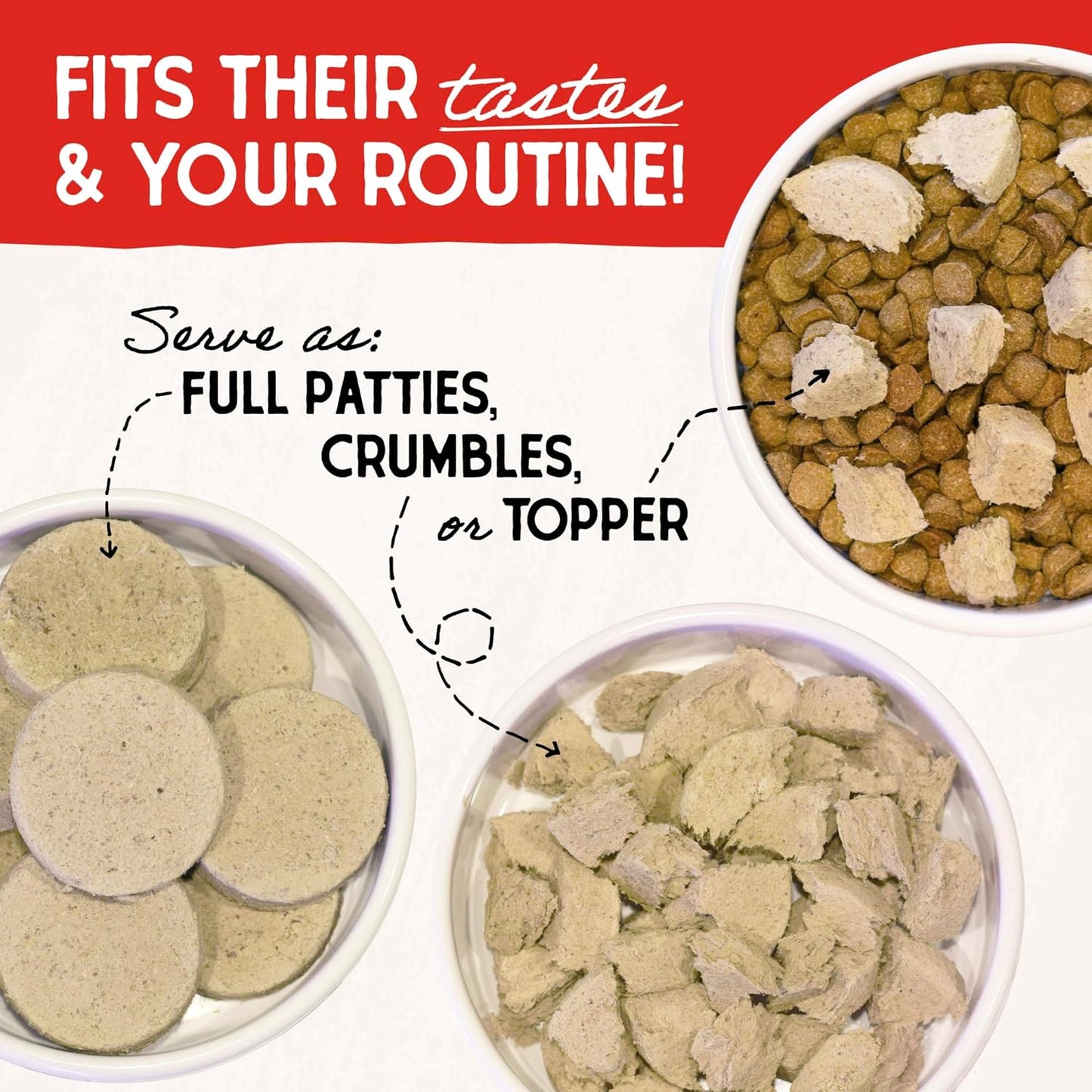 Stella and Chewy's Freeze-Dried Raw Surf'N Turf Dinner Patties for Dogs 25 Ounce