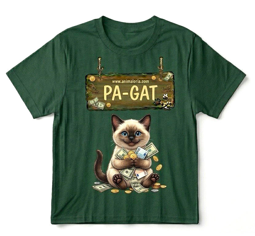 MODELO: PA-GAT | Camiseta de Gatos Original AMI-GAT | Diseño Divertido en Valenciano e Inglés